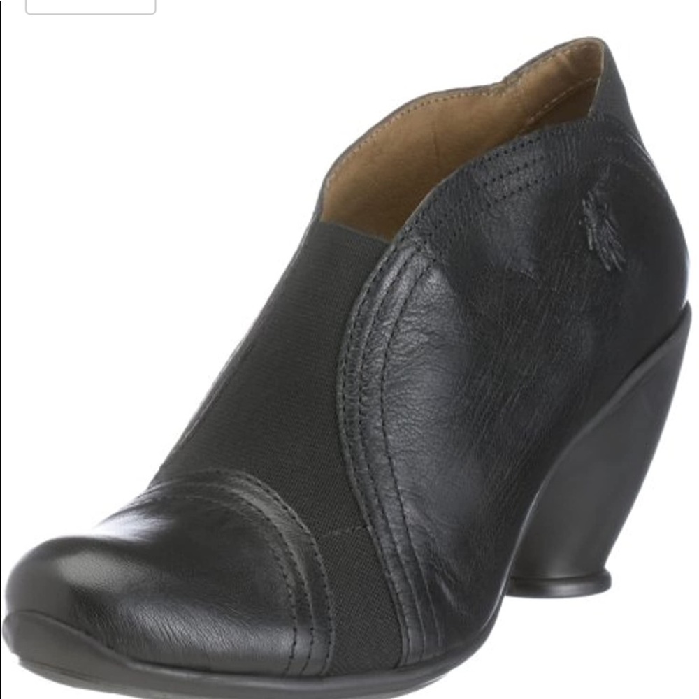 Fly London Leather Sonny Ankle Boot in black